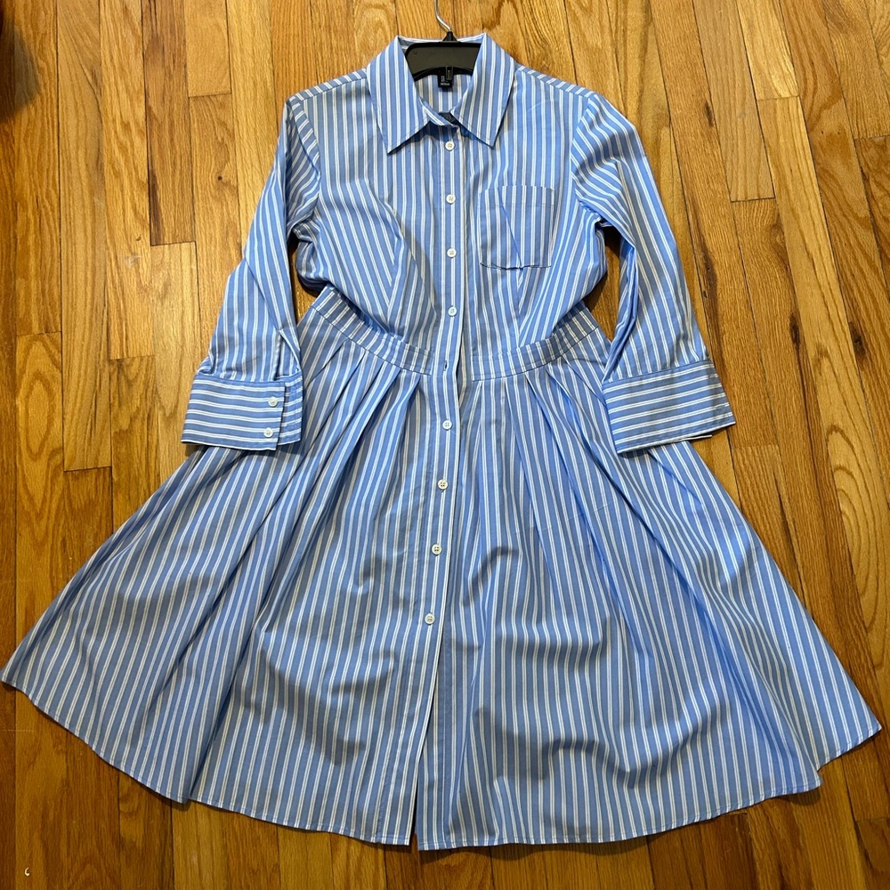 Fit and Flare Shirt Dress 6